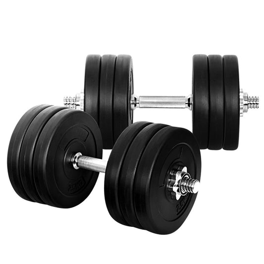 Sports & Fitness > Fitness Accessories - 35kg Dumbbells Dumbbell Set Weight Plates Home Gym Fitness Exercise