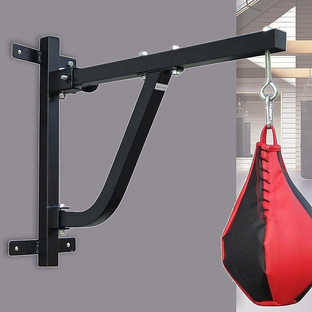 Sports & Fitness > Fitness Accessories - Boxing Punching Bag Wall Pivot Rack