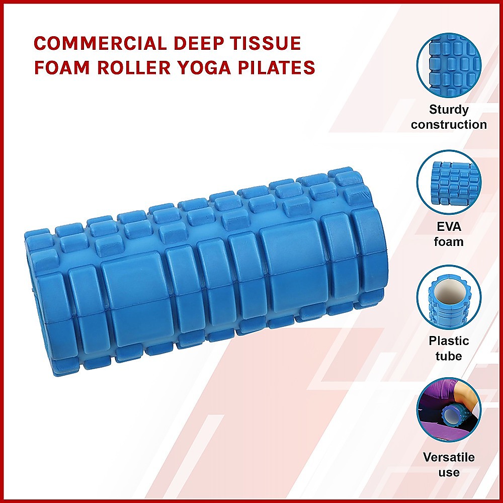 Sports & Fitness > Fitness Accessories - Commercial Deep Tissue Foam Roller Yoga Pilates
