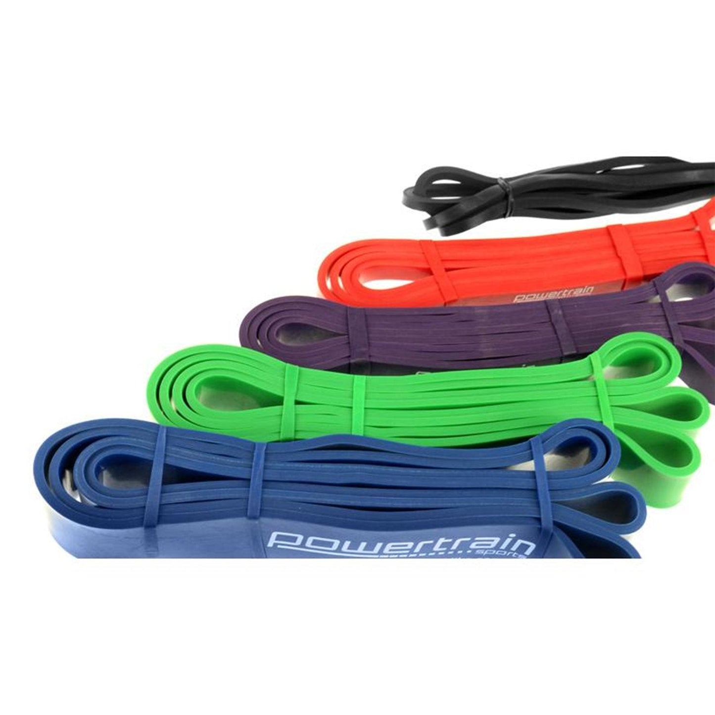 Sports & Fitness > Fitness Accessories - Powertrain 5x Home Workout Resistance Bands Gym Exercise