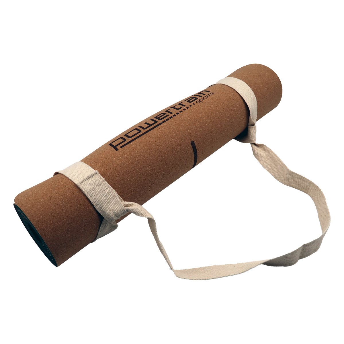 Sports & Fitness > Fitness Accessories - Powertrain Cork Yoga Mat With Carry Straps Home Gym Pilates - Body Line