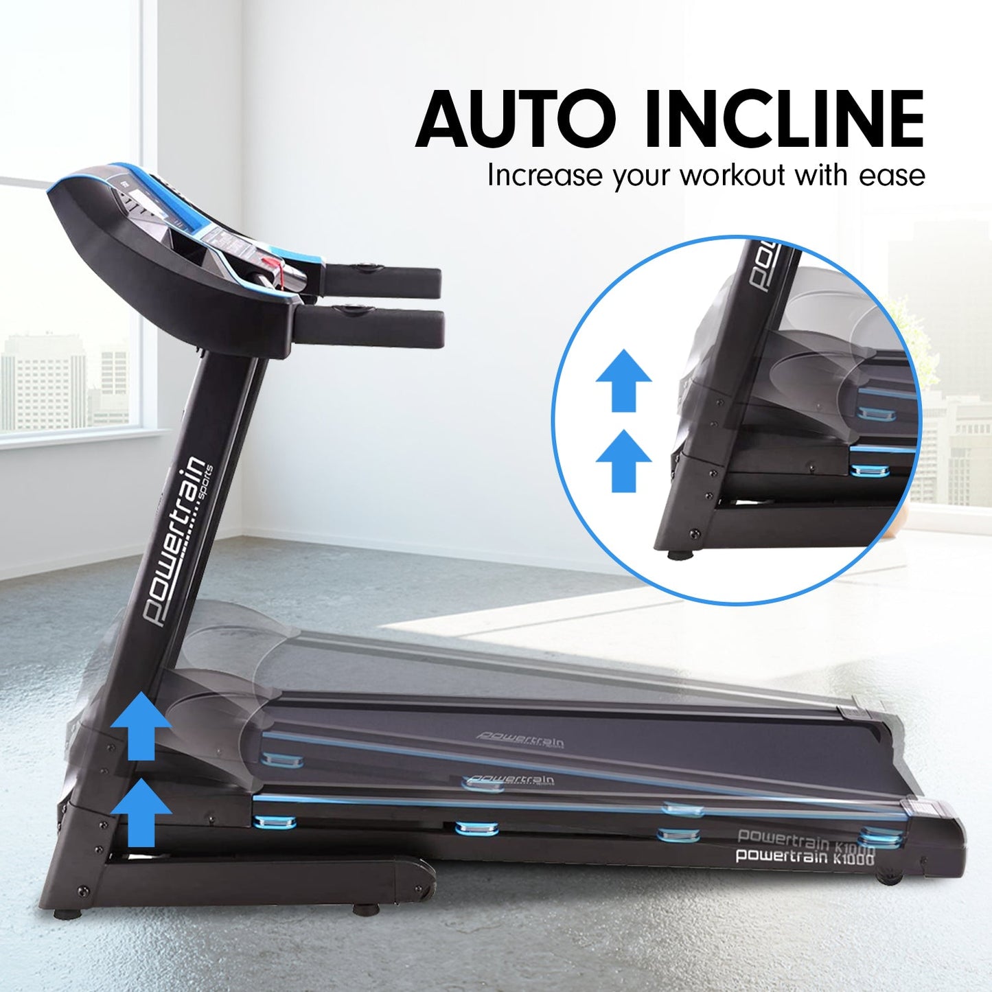 Sports & Fitness > Fitness Accessories - Powertrain K1000 Foldable Treadmill