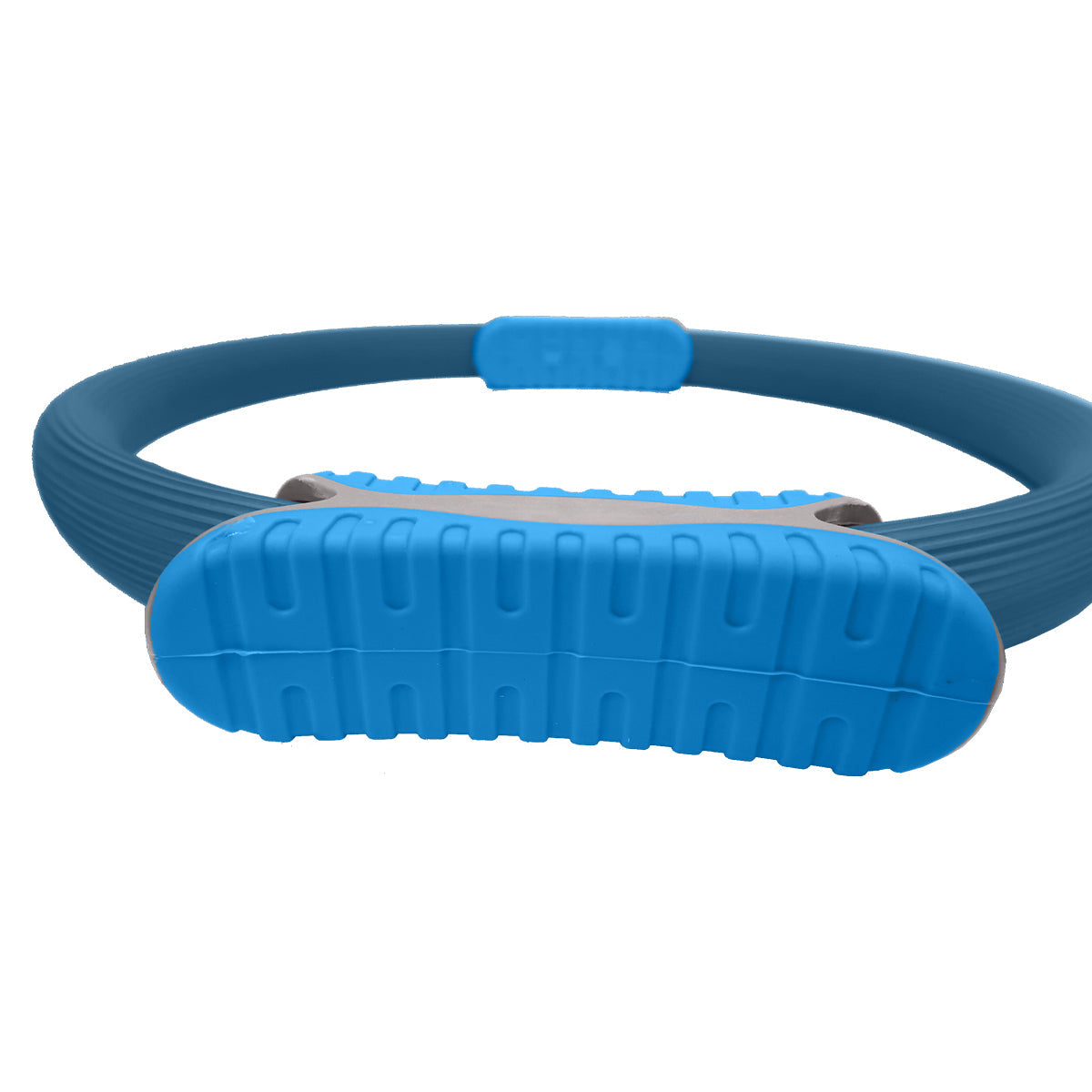 Sports & Fitness > Fitness Accessories - Powertrain Pilates Ring Band Yoga Home Workout Exercise Band Blue