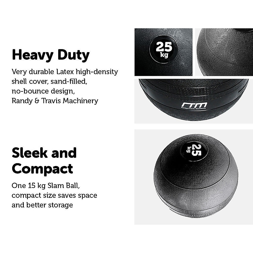 Sports & Fitness > Fitness Accessories - 25kg Slam Ball No Bounce Crossfit Fitness MMA Boxing BootCamp