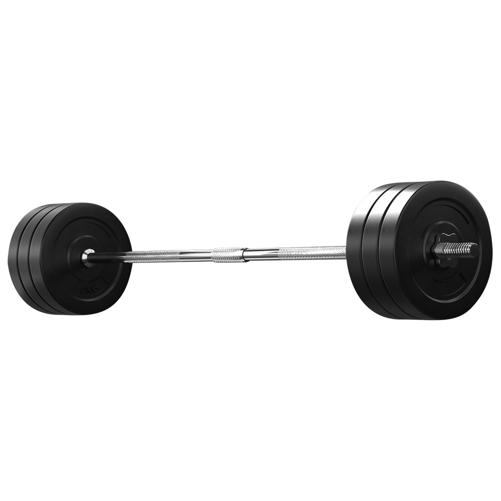 Sports & Fitness > Fitness Accessories - 68KG Barbell Weight Set Plates Bar Bench Press Fitness Exercise Home Gym 168cm
