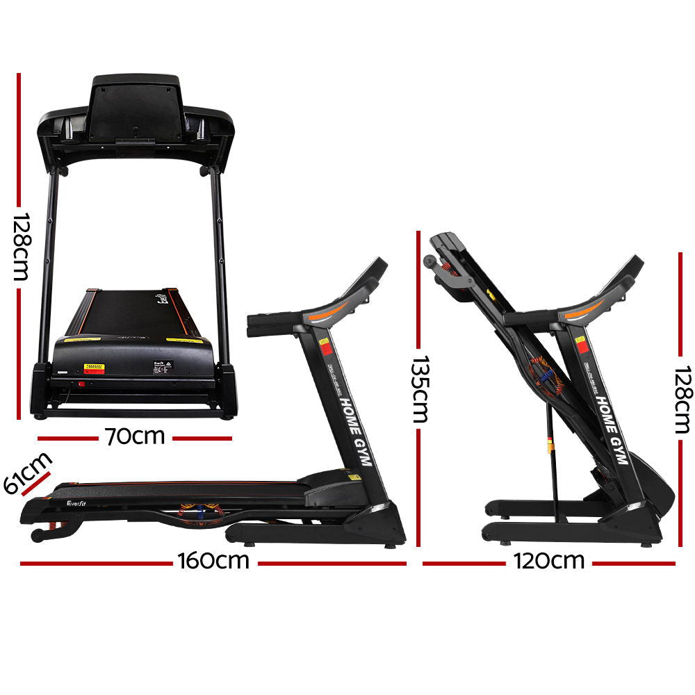 Sports & Fitness > Fitness Accessories - Everfit Electric Treadmill 48cm Incline